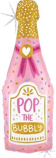 Ballongkungen Folieballong Bubbly Champagneflaske 25362GH