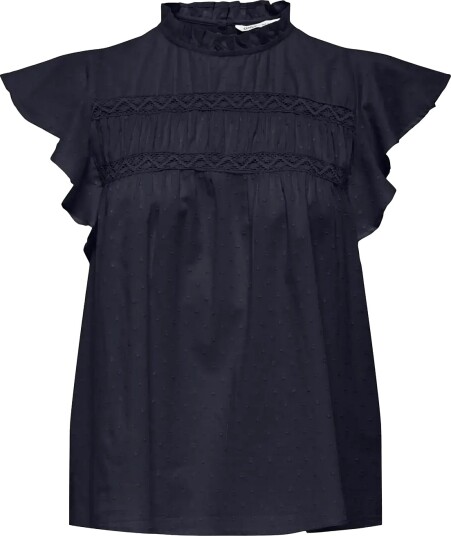 ONLY Onlkatti S/S Dobby Top Wvn Noos Navy M ONLY Onlkatti S/S Dobby Top Wvn Noos Navy M
