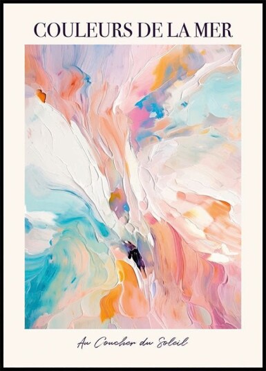 Colors of the Sea Plakat Plakat / 30x40cm