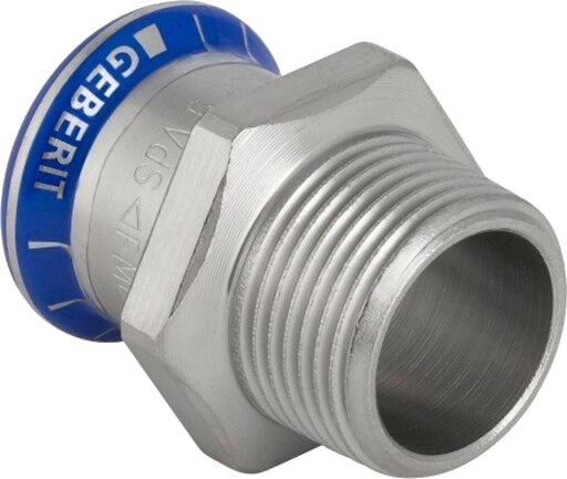 Geberit 15mm x 1/2" Rustfri Overgangsmuffe Mapress Geberit 15mm x 1/2" Rustfri Overgangsmuffe Mapress