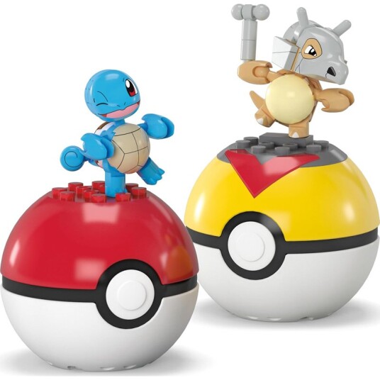 MEGA Pokémon Pokeball Byggesett 45 Deler Squirtle & Cubone