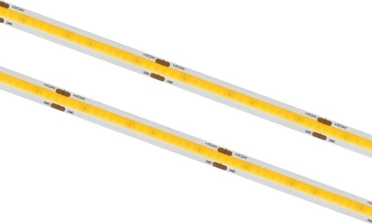 10m 8W/m COB LED strip 24V DC IP20 336 LED pr. meter 8 mm bred Kulør : Kald