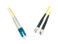 MicroConnect - Nettverkskabel - LC-enkeltmodus (hann) til ST-enkeltmodus (hann) - 1 m - fiberoptisk - 9 / 125 micron - OS1 - gul