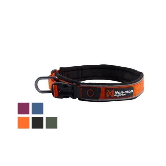 Non-Stop Dogwear Roam Collar Polstret Hundehalsbånd 2XL Oransje