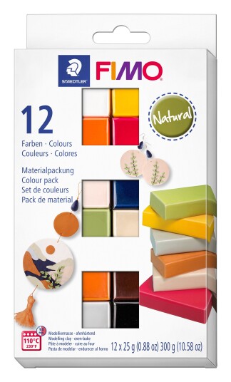 Staedtler FIMO Soft Modelleringsler 12 x 25 g Natural colours