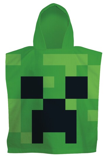 Licens Badeponcho   Myk og koselig Minecraft Lett hurtigtørkende barneponcho for barn