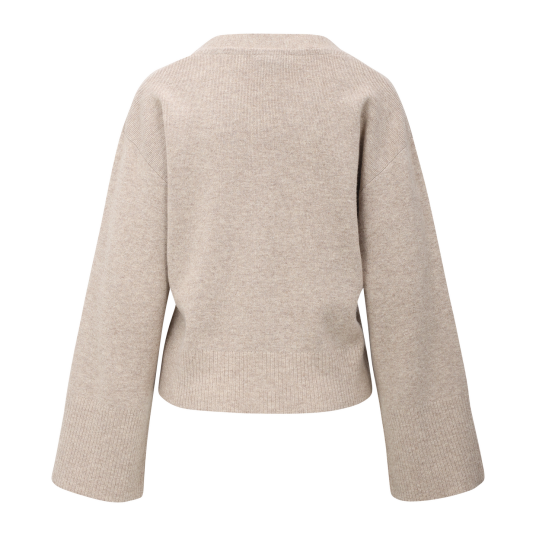 Cheddar Cardigan Light Sand L Merino cardigan