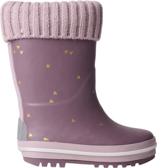name it Nmfnoa Thermo Rubberboot Knit Heart Noos - FLINT - 20