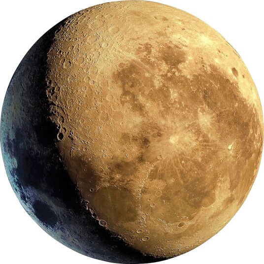 MalerifabrikkenBilde The Waning Moon 2GulBilder & skilt
