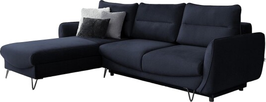 Lence Sovesofa m. Divan Oppbevaring Mørkeblå