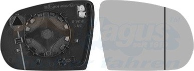 VAN WEZEL 2128838 Speilglass, ytterspeil VAN WEZEL 2128838 Speilglass, ytterspeil