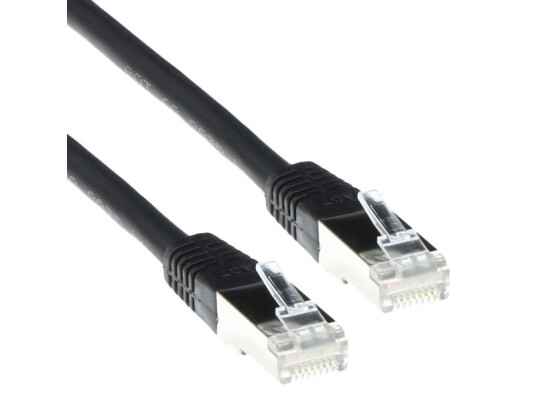 Act Patchcord Sstp Category 6 Pimf - Black 0.50M 0.5M Schwarz Netzwerkkabel (Fb9900)