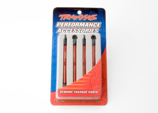 Traxxas 7138X Toe links aluminum red-anodized 4