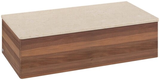 Villeroy & Boch Villeroy & Boch Antao Sideskap 100x50x26,8 cm m/lys Valnøtt/Crème Villeroy & Boch Villeroy & Boch Antao Sideskap 100x50x26,8 cm m/lys Valnøtt/Crème