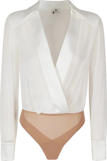 Elisabetta Franchi Dame Topper Hvit XL,