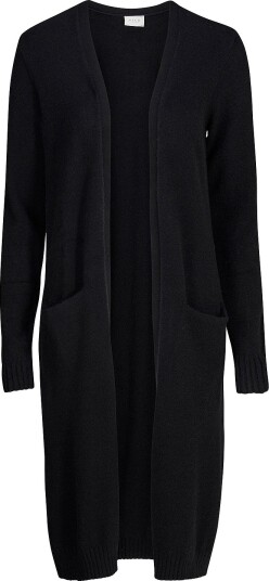 Vila - Cardigan viRil L/S Long Knit - Svart