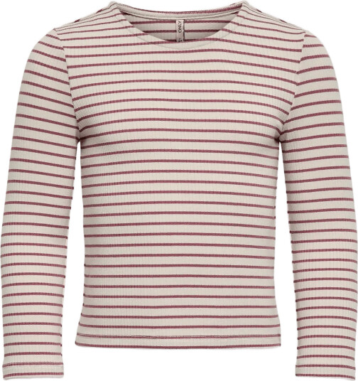 Kids Only Kmgmaude Life Stripe Ls Top Jrs Noos Grey 128