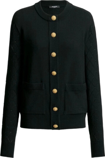 Balmain Dame Strikkevarer Svart M,