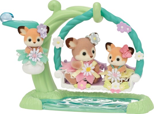 Sylvanian Families Figursett Hjortebabyer med Blomsterhuske