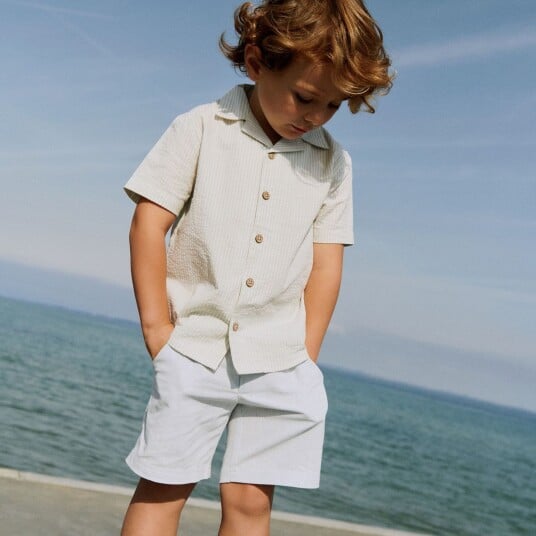 Wheat Shirt Anker Summer Blue Stripe (140 / 10 år)