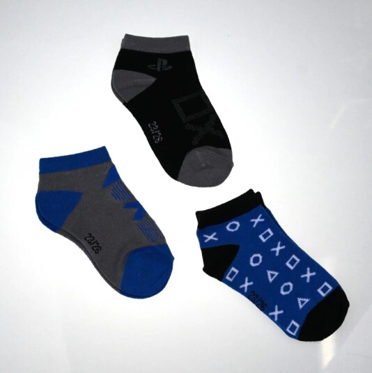 PlayStation Sokker 3-pk - 23/26 - Barn - 70% bomull/28% polyester/2% elastan PlayStation Sokker 3-pk - 23/26 - Barn - 70% bomull/28% polyester/2% elastan