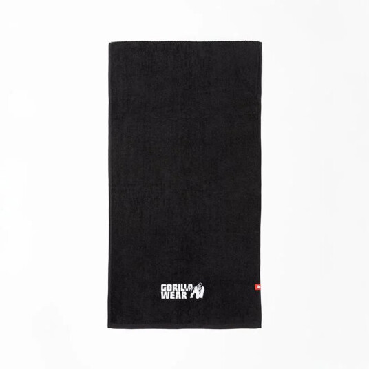 Zip Pocket Gym Towel Black Zip Pocket Gym Towel Black
