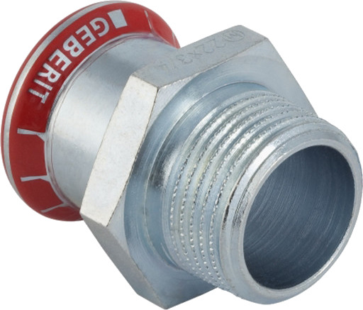 Geberit Mapress FZ Overgang 35mm x 1.1/2", hylse/nippel