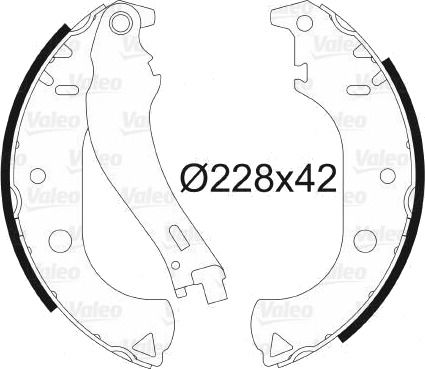 Bremsesko sett VALEO 562806