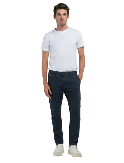 Replay Benni Trousers Regular Hyperchino Color Xlite - Navy - 31 x 32 Replay Benni Trousers Regular Hyperchino Color Xlite - Navy - 31 x 32