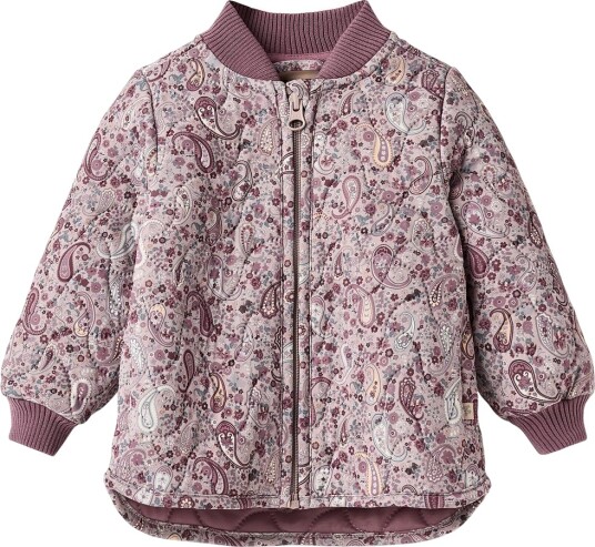 Wheat Termojakke Loui Dry Rose Paisley Wheat 1½ år (86) Termoklær Beige Lilla Rosa