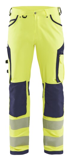 Blakläder 119716423389C50 Arbeidsbukse Varslinggul Marinebla C50
