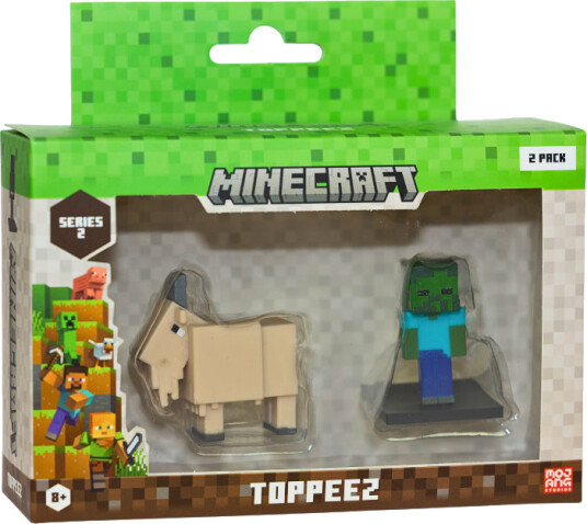 Minecraft Figur – S2 Toppeez 2 stk 6 cm – Goat og Baby Zombie Minecraft Figur – S2 Toppeez 2 stk 6 cm – Goat og Baby Zombie