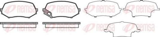 Bremseklosser REMSA 1337.00 Bremseklosser REMSA 1337.00