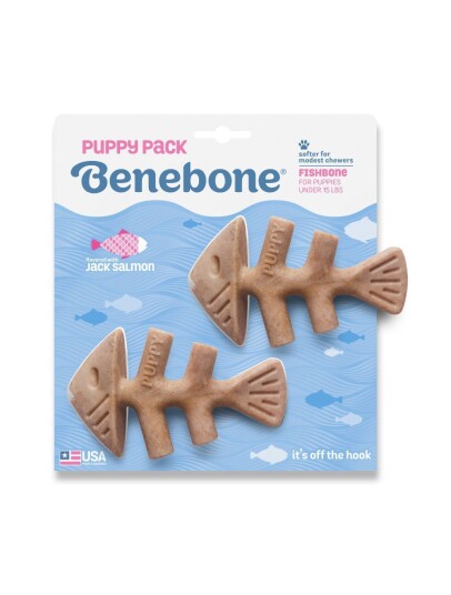 Benebone Fishbone Puppy 2-Pack Mini 12Cm (81005421033)