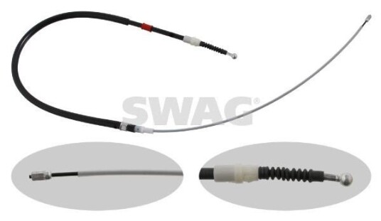 Tautrekk, håndbremse SWAG 30 93 0727 Tautrekk, håndbremse SWAG 30 93 0727