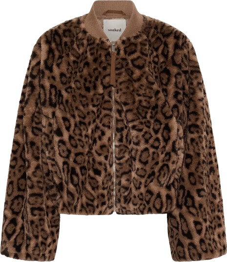 Soaked Slleona Estacia Bomber Jacket Brown S