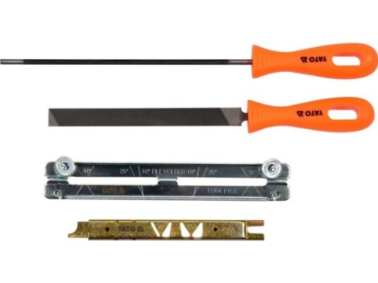 Yato Yt-85042, Fil-Sett, Flate Mapper, Rund Fil, Oransje