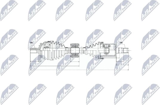 Nty Drivaksel NTY NPW VV 043 Nty Drivaksel NTY NPW VV 043