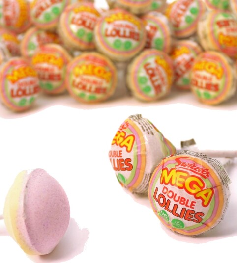 1 stk Swizzels MEGA Double Lollies / Kjærlighet på Pinne 32 gram