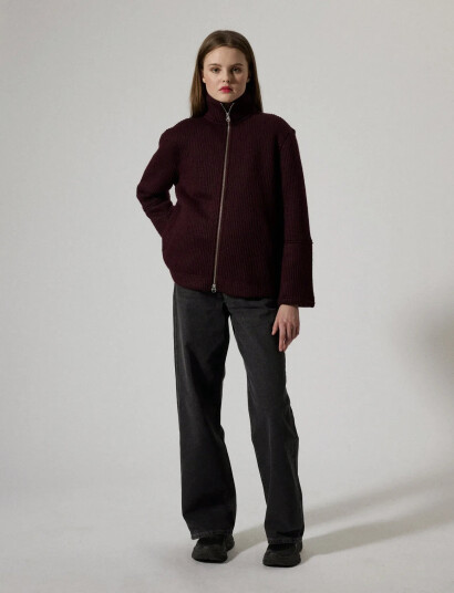 Brixtol Textiles Seven Women Wool - Burgundy - XS Brixtol Textiles Seven Women Wool - Burgundy - XS