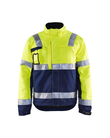 Blåkläder Vinterjakke varsel Gul/marineblå 4XL