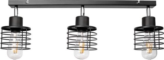 Taklampe Orno Isla Svart Maks 3X60w E27 List Taklampe Orno Isla Svart Maks 3X60w E27 List