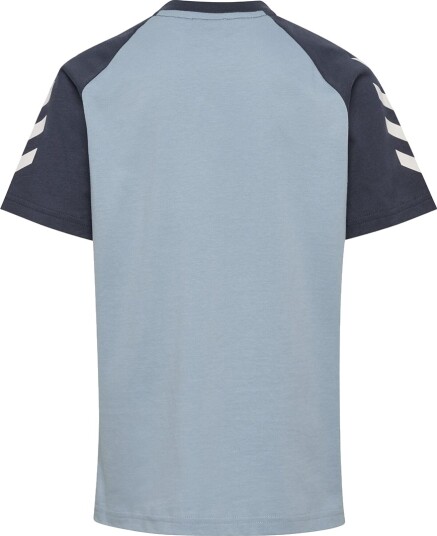 Hummel T skjorte HmlJR Dusty Blue Hummel 4 år (104) T skjorte Lyseblå Marineblå