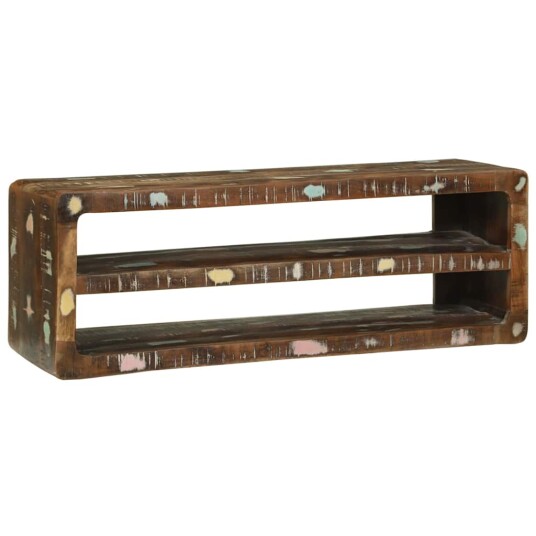 TV skap Flerfarget 100 x 32 x 36 cm Massivt gjenvunnet tre