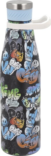 Drikkeflaske Stål Grafitti