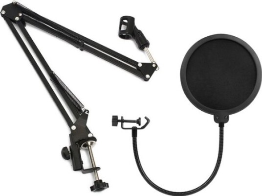Massa Microphone Stand + Pop Ps1 Studio Filter