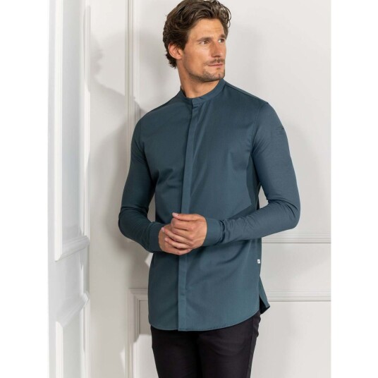 Le Nouveau Chef Julien Kokkejakke herre Turkis 3XL - Elegant snitt og høy komfort Le Nouveau Chef Julien Kokkejakke herre Turkis 3XL - Elegant snitt og høy komfort