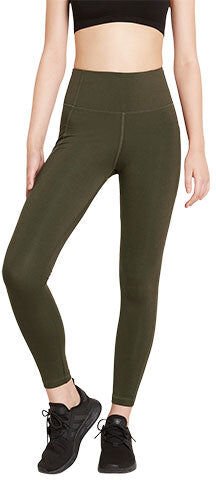 Boody Full-length High-waist Tights Dark Olive   Str. Xs