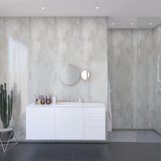 Baderomspanel Fibo 2204 00 Cracked Cement Baderomspanel Fibo 2204 00 Cracked Cement