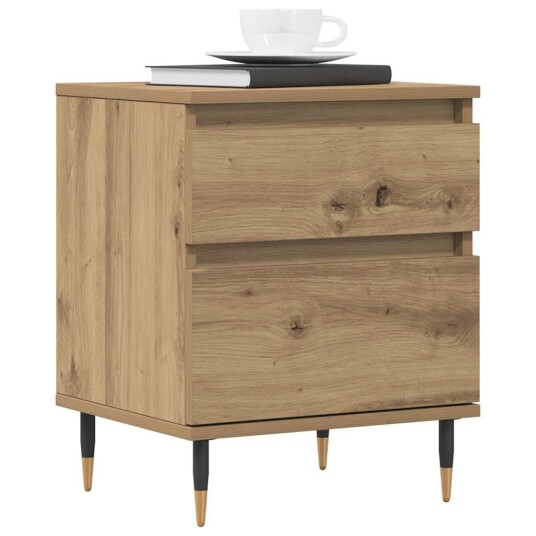 Nattbord 2 stk artisan eik 40x35x50 cm konstruert tre 8721158557254